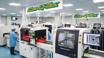 Cir-Q-Tek SMT production line performing inline AOI and X-ray inspection
