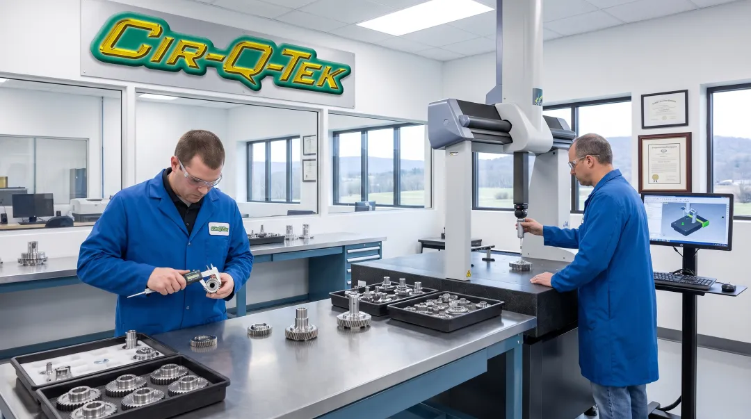Cir-Q-Tek quality inspection facility verifying precision machined parts