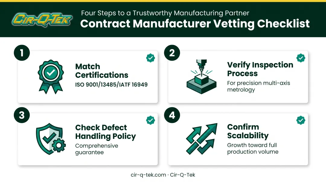Four-step checklist for vetting CNC precision machining manufacturing partner