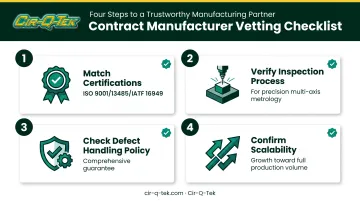 Four-step checklist for vetting CNC precision machining manufacturing partner