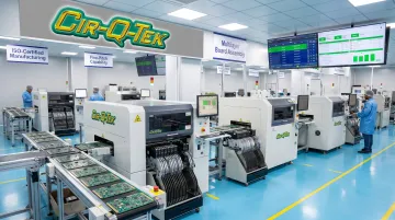 Cir-Q-Tek SMT production line processing fine-pitch components and BGAs