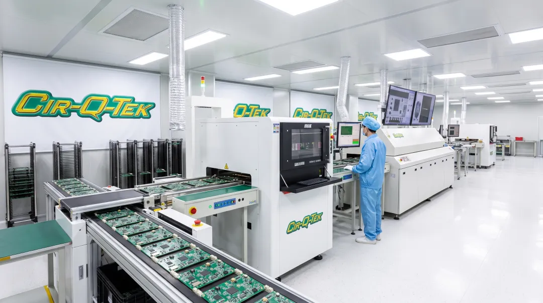 Cir-Q-Tek SMT production line with inline AOI and X-ray inspection