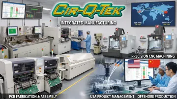 Cir-Q-Tek manufacturing facility integrating PCB assembly and CNC machining