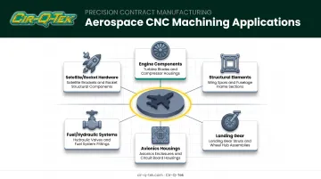 Aerospace CNC machining applications across aircraft and spacecraft systems