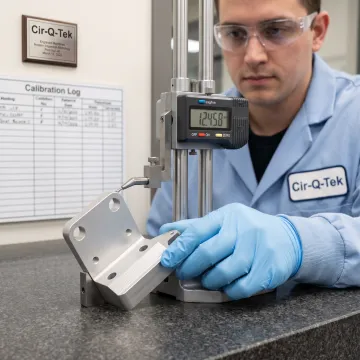 Precision-machined metal component inspection