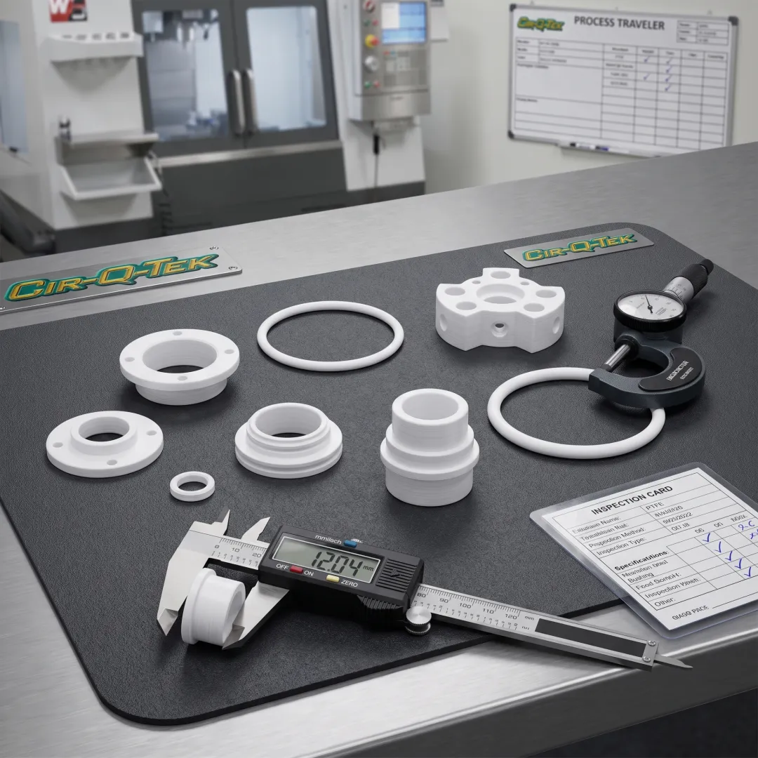 Machined PTFE seals and custom components