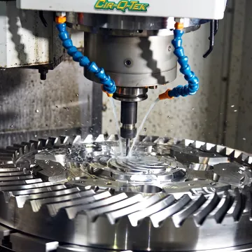 Precision CNC machining an automotive metal component