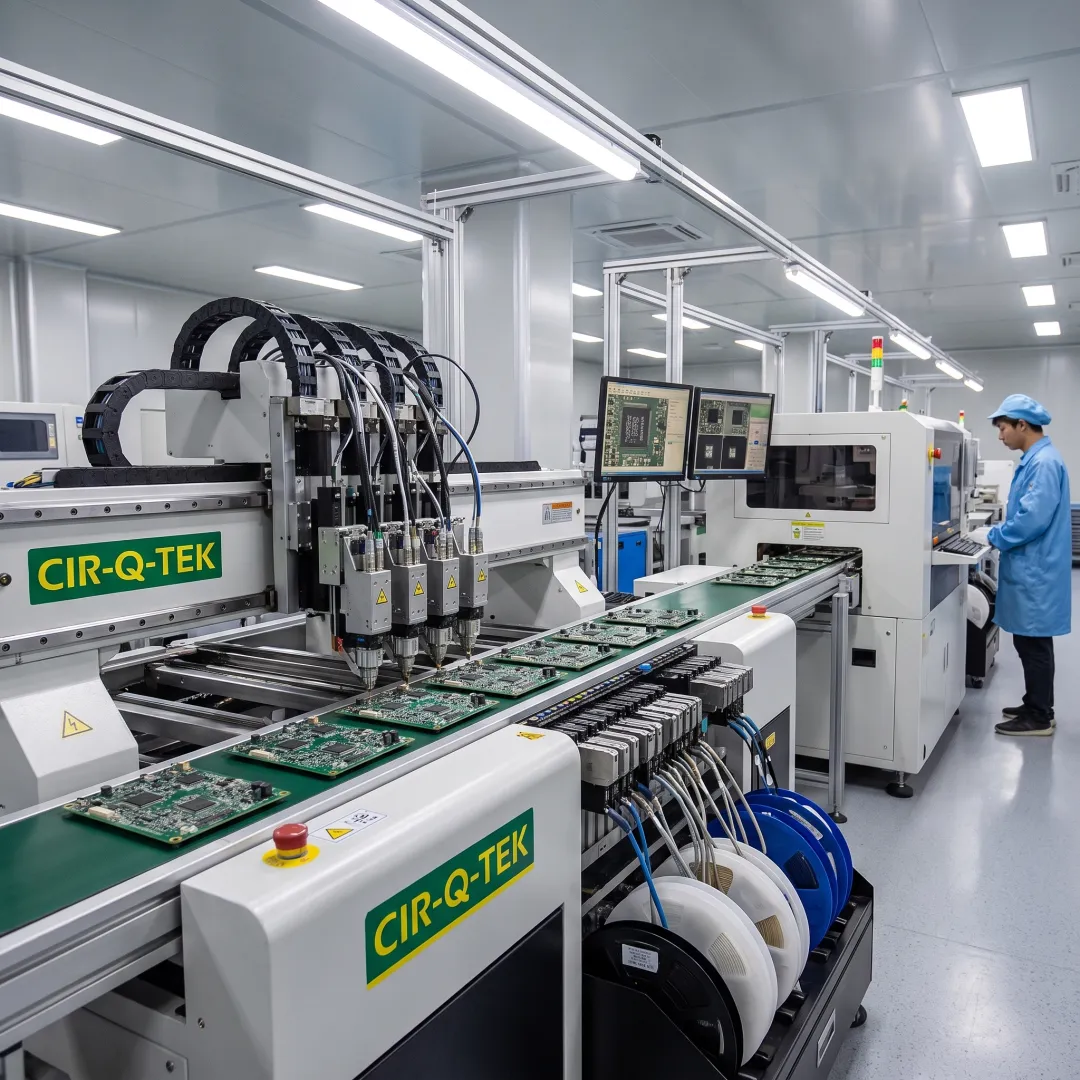 Automated circuit board assembly line
