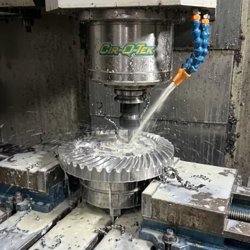 Precision CNC milling of a metal part