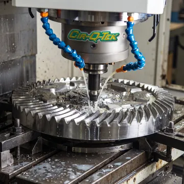 Precision CNC milling of a complex component