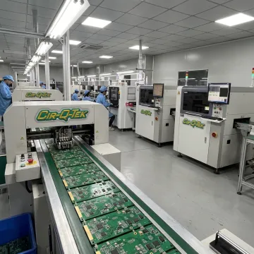 Automated circuit board assembly line