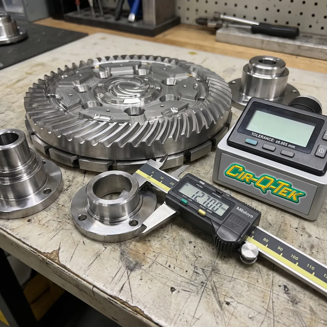Precision machined metal components