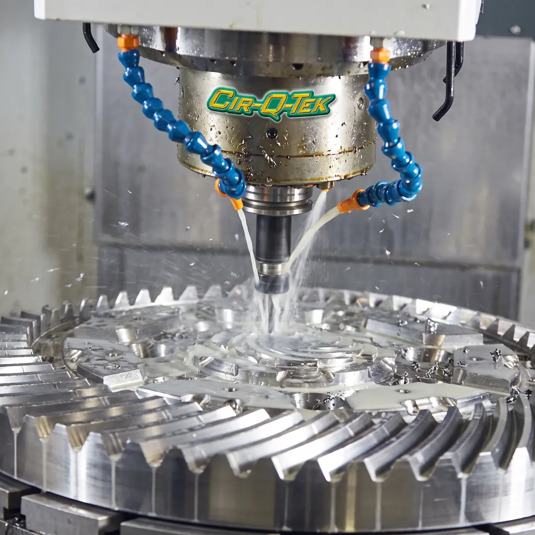 Precision CNC machining of a metal component