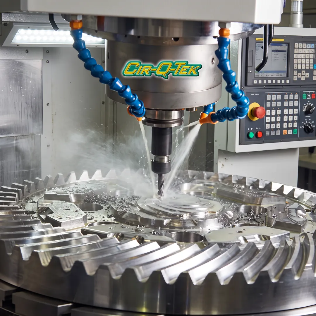 CNC lathe machining a precision metal component