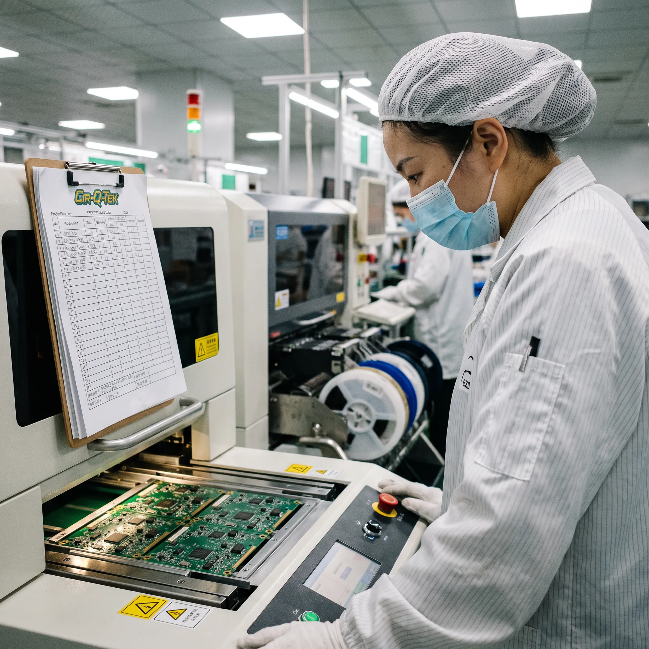 Automated circuit board assembly line