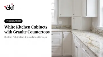 White Kitchen Cabinets with Granite Countertops