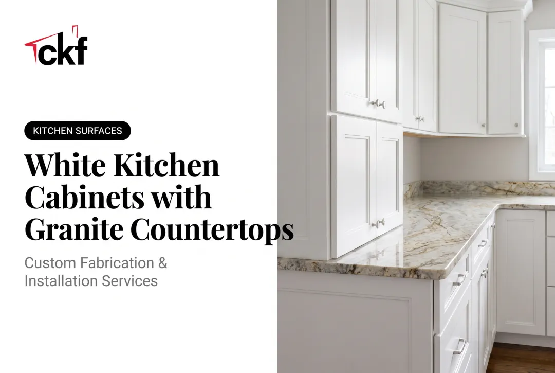 White Kitchen Cabinets with Granite Countertops