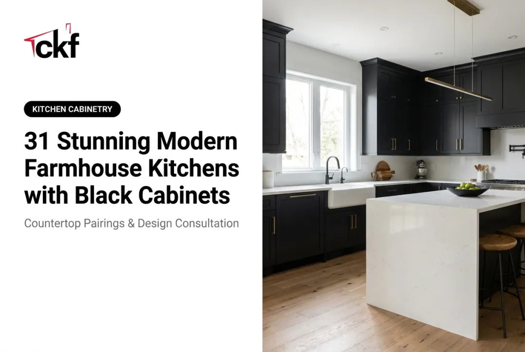 31 Stunning Modern Farmhouse Kitchens with Black Cabinets