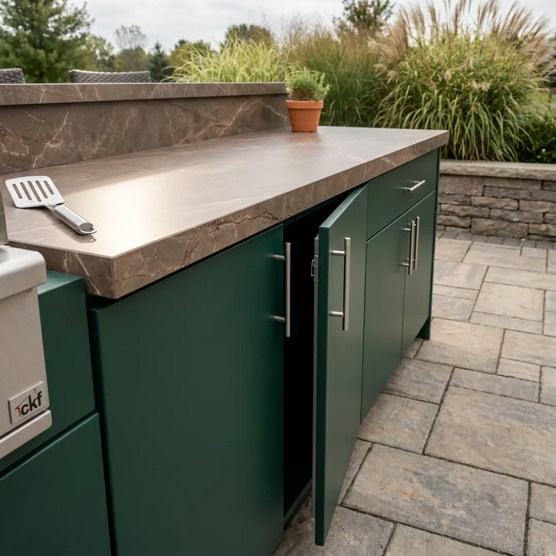 Outdoor Kitchen and Living Spaces
