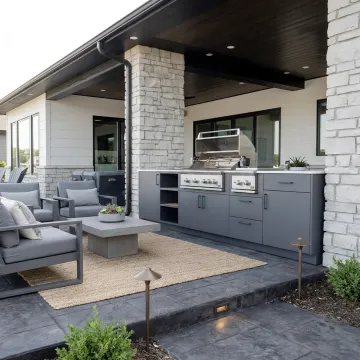 Modern outdoor kitchen design