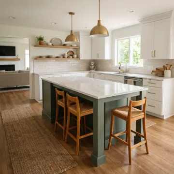 Quartz countertops in a modern Cedar Rapids kitchen