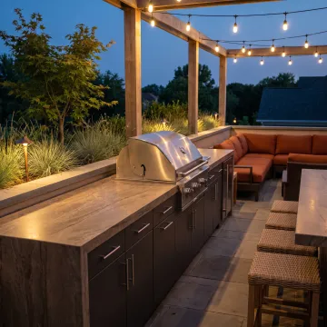 Modern outdoor kitchen design