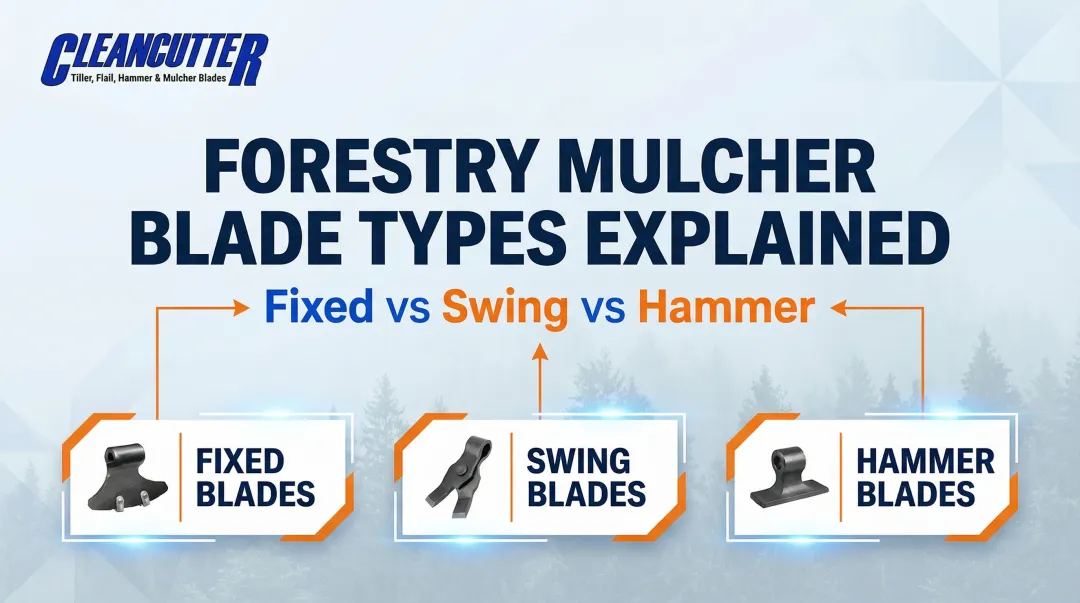 Forestry Mulcher Blade Types Explained: Fixed vs Swing vs Hammer