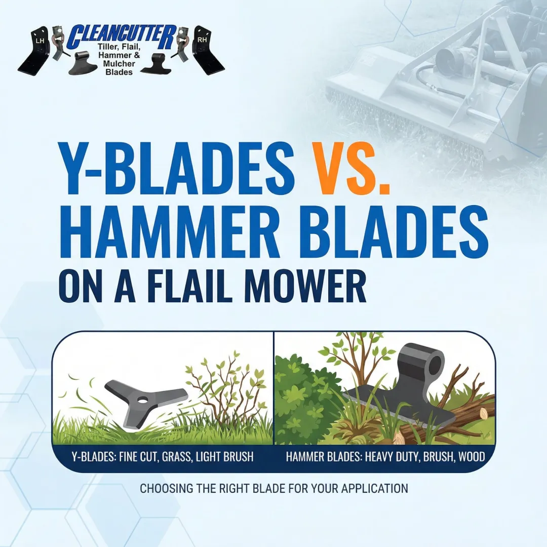 Y-Blades vs. Hammer Blades on a Flail Mower