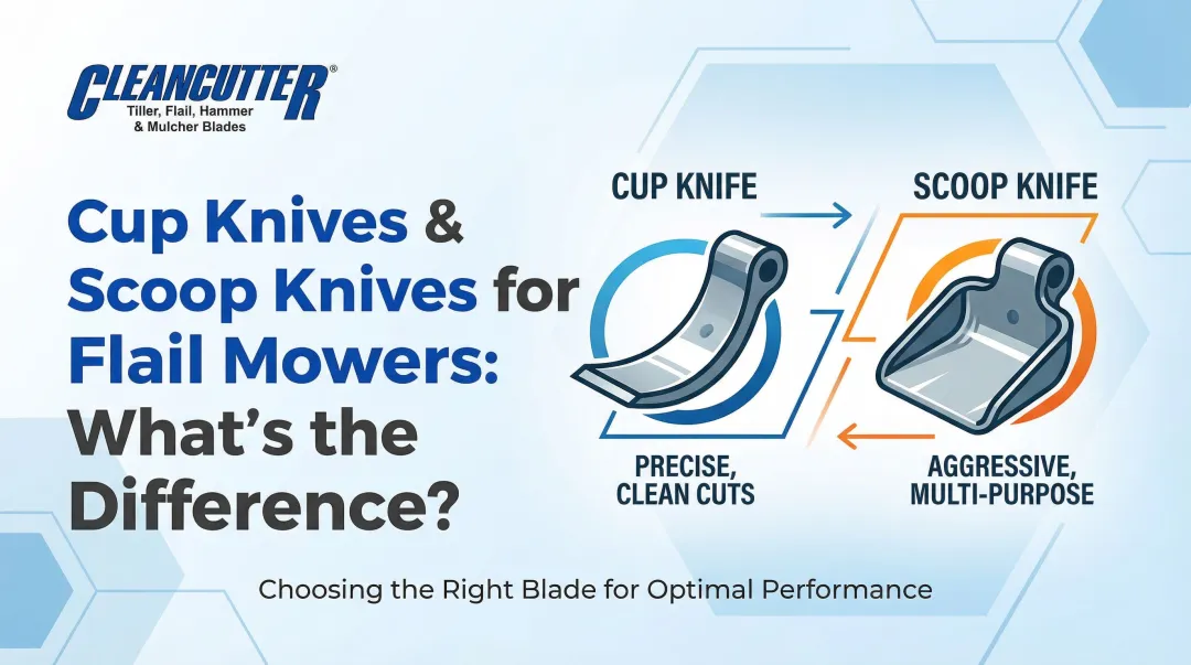 Cup Knives & Scoop Knives for Flail Mowers: What's the Difference?