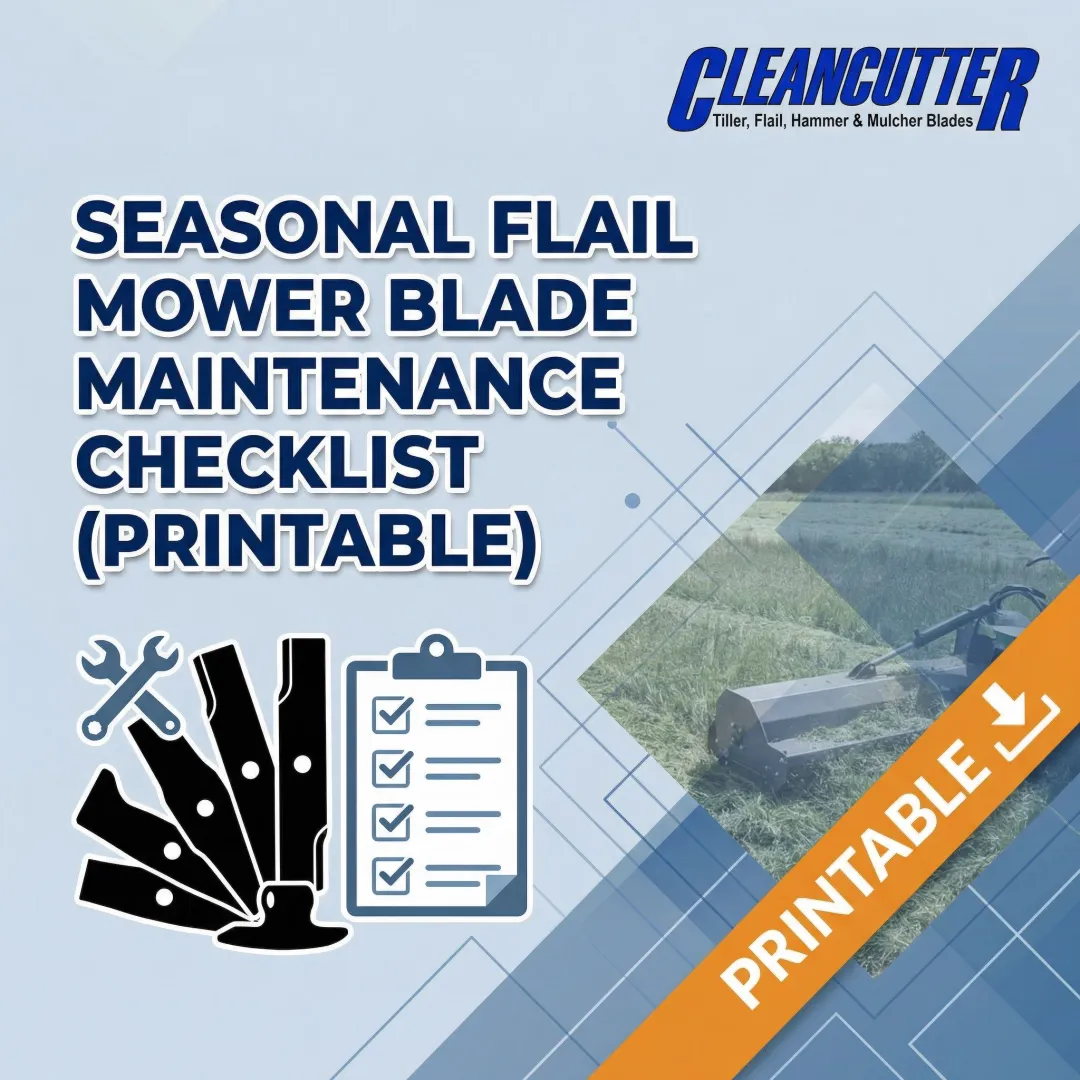 Seasonal Flail Mower Blade Maintenance Checklist (Printable)