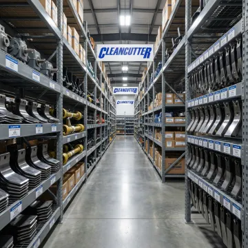 Agricultural farm equipment supplier showcasing tiller and flail blades for farming machinery