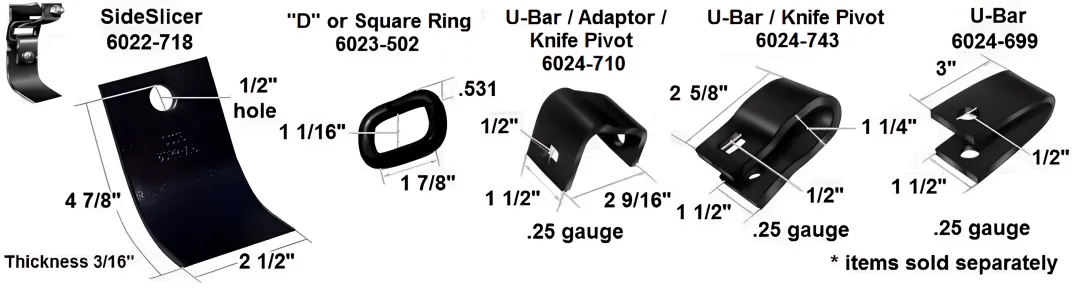Cup and Scoop Knifes