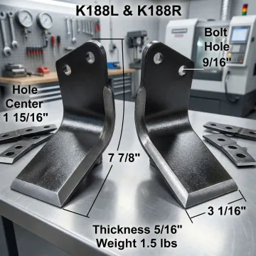 Close-up of clean cutter tiller and flail blades with Super-Koat finish ready for agricultural use