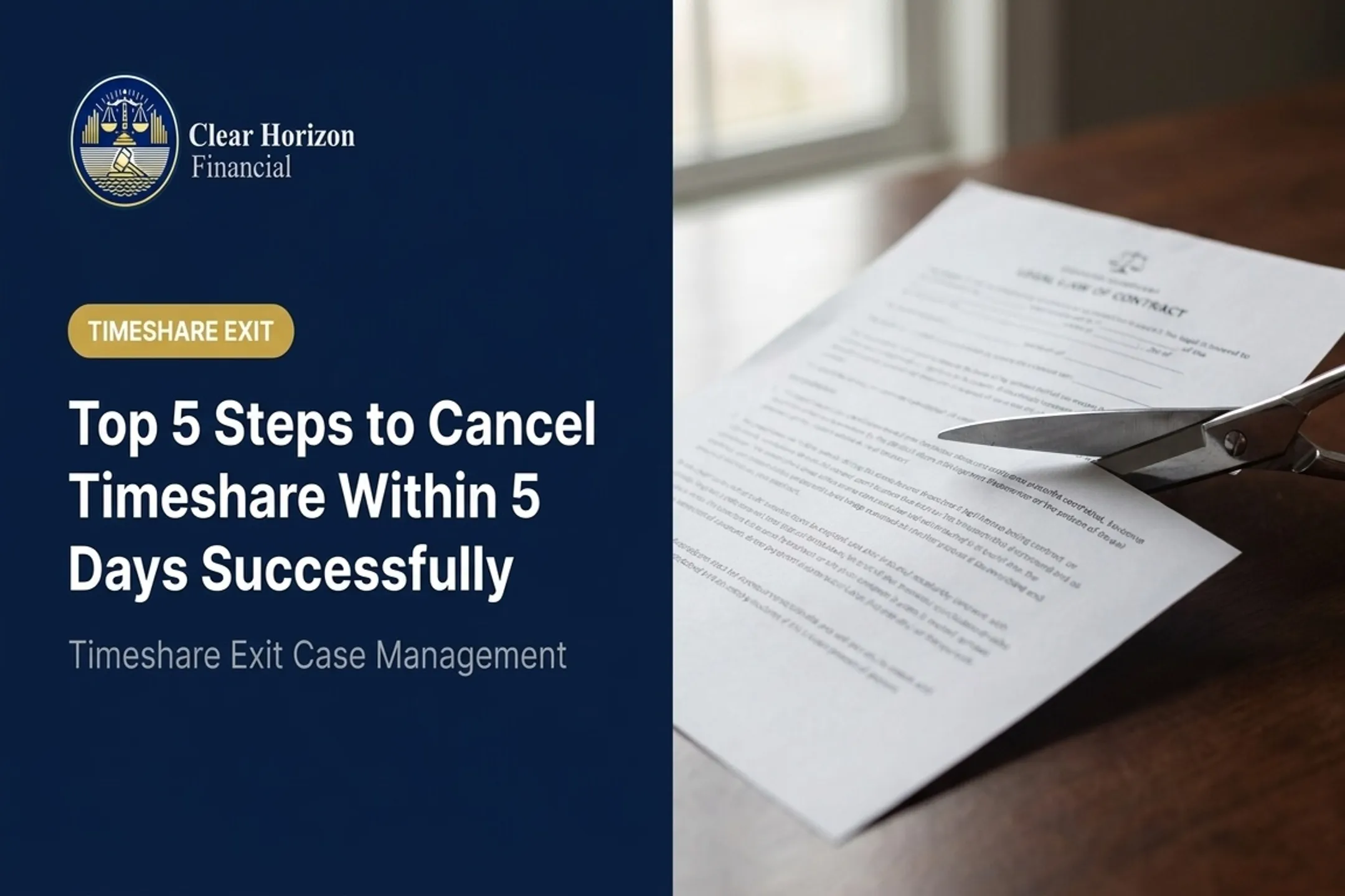 Top 5 Steps to Cancel Timeshare Within 5 Days Successfully