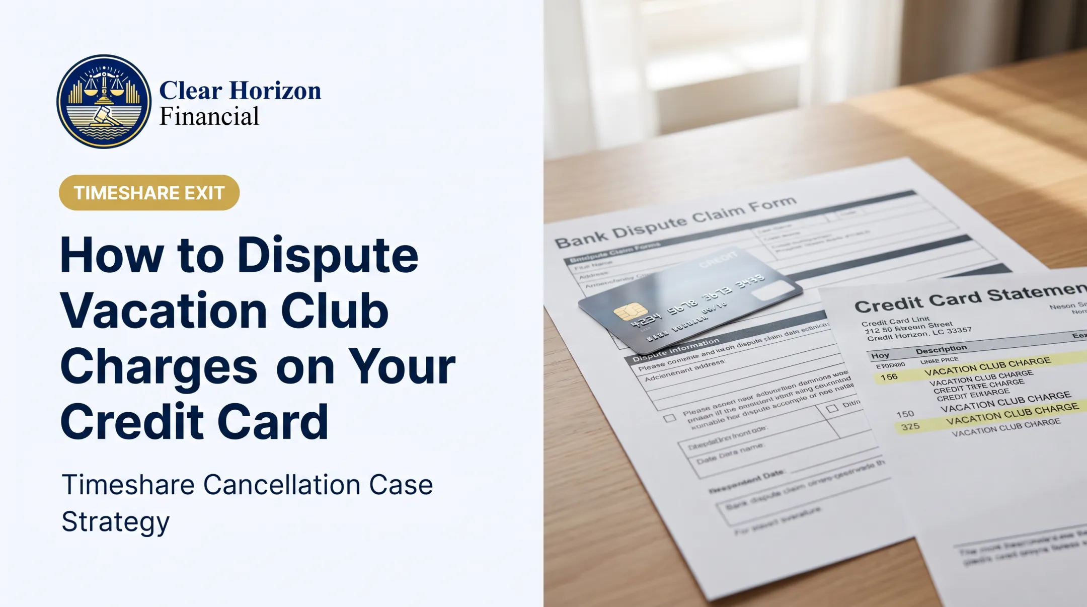 How to Dispute Vacation Club Charges on Your Credit Card