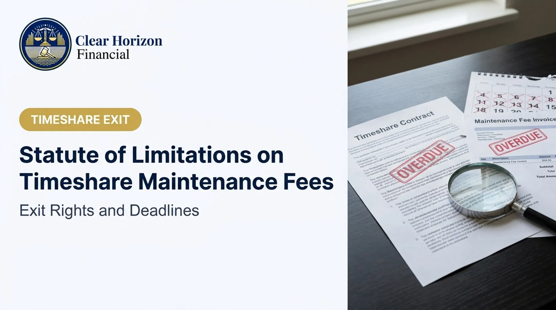 Statute of Limitations on Timeshare Maintenance Fees