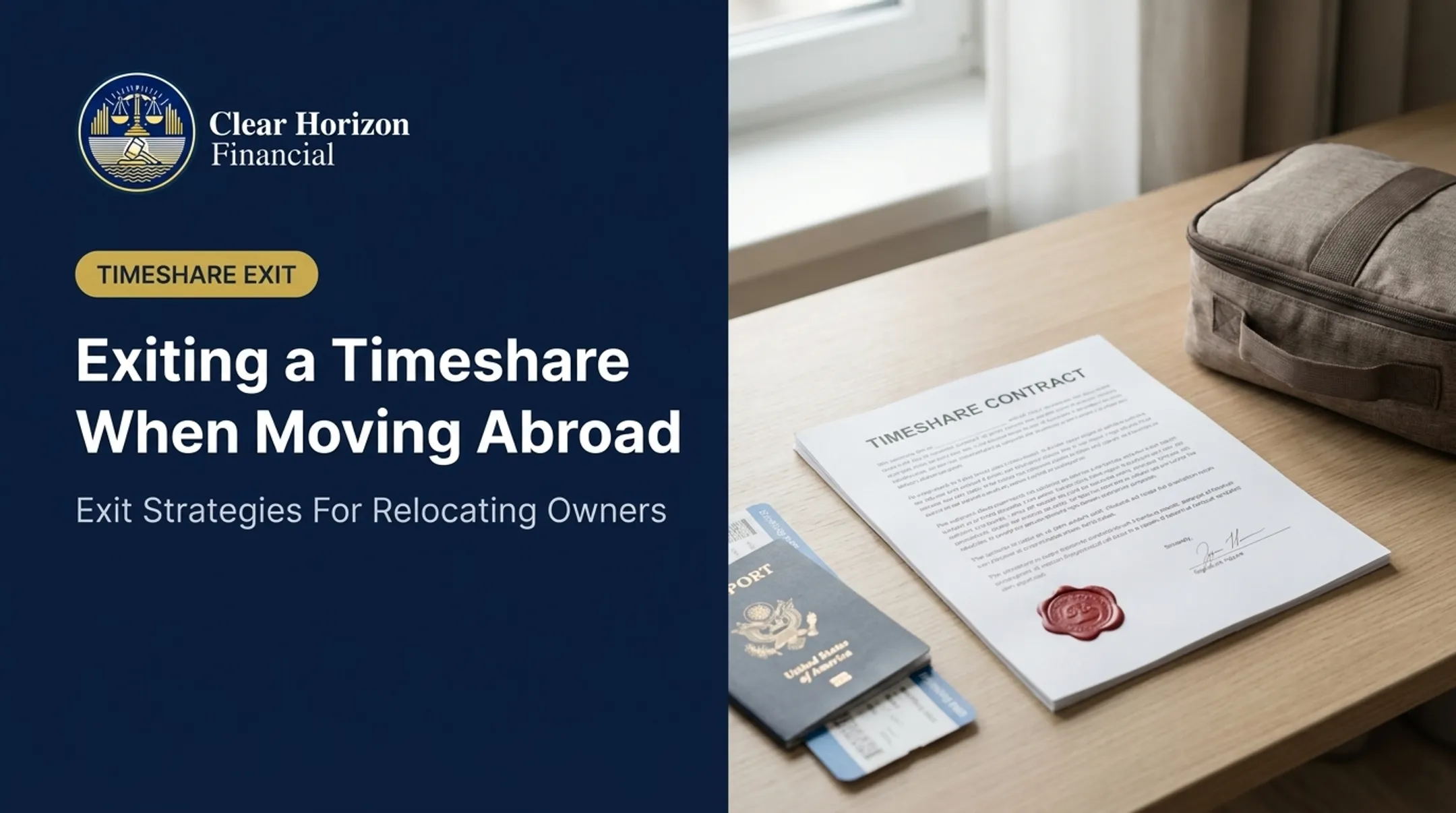 Exiting a Timeshare When Moving Abroad