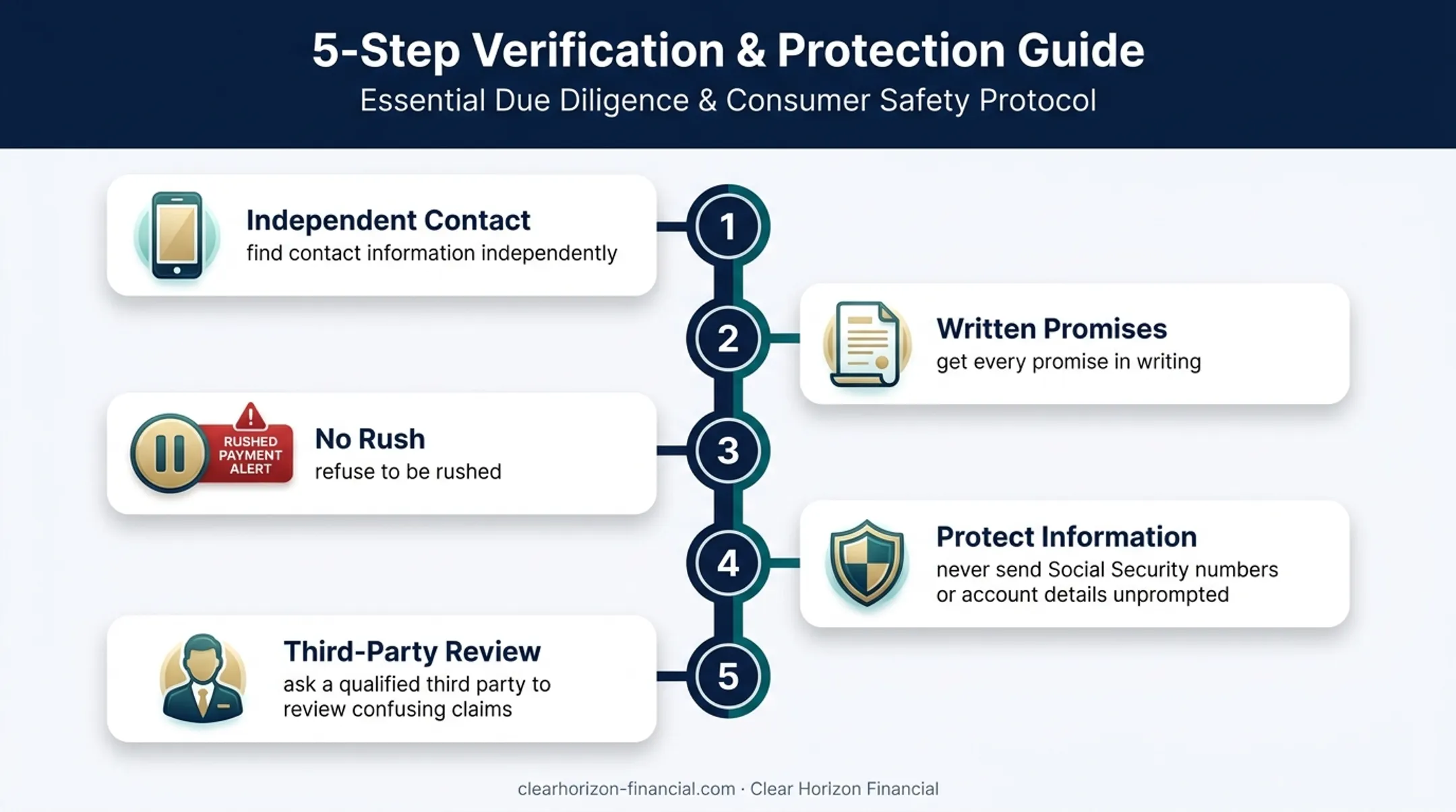 Five-step timeshare company verification checklist before payment