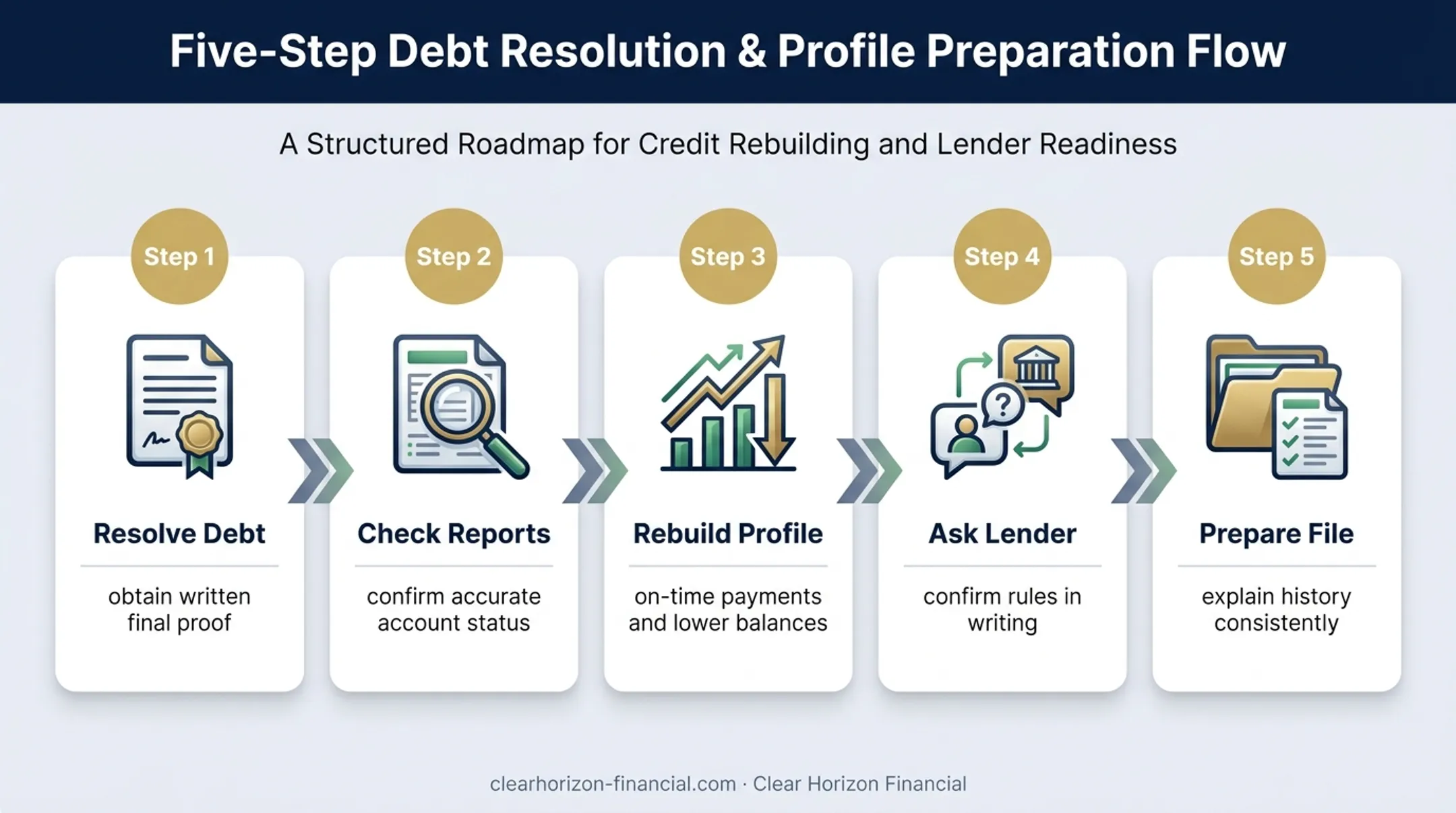 Five-step mortgage readiness plan after resolving timeshare debt