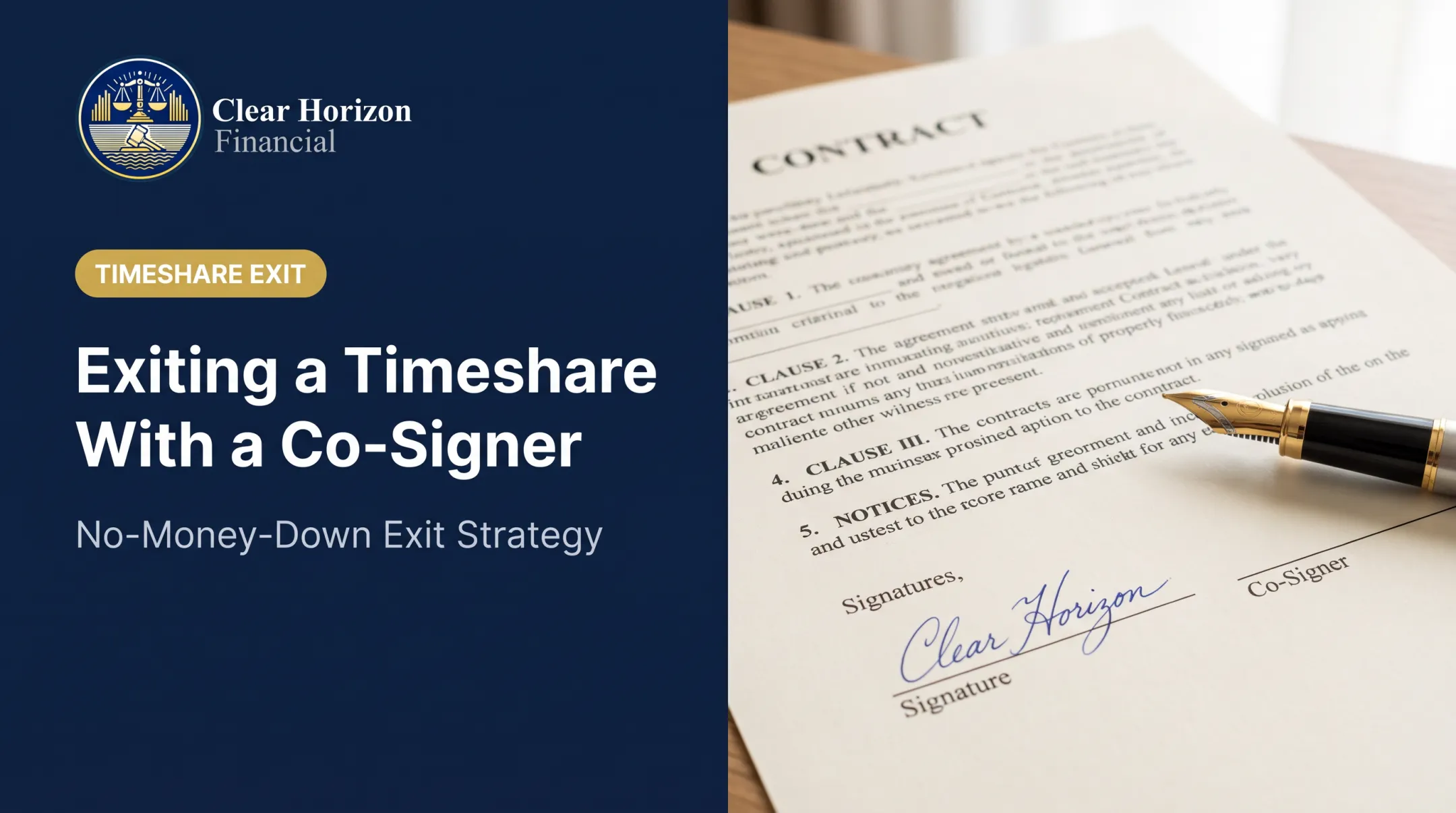 Exiting a Timeshare With a Co-Signer