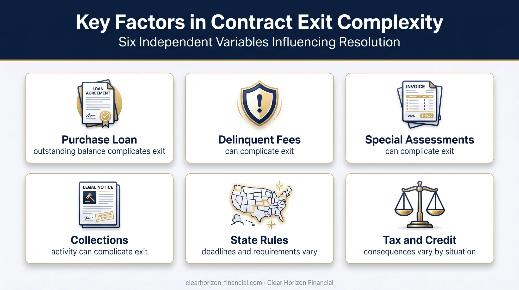 Financial legal and evidence variables affecting RTU timeshare exits