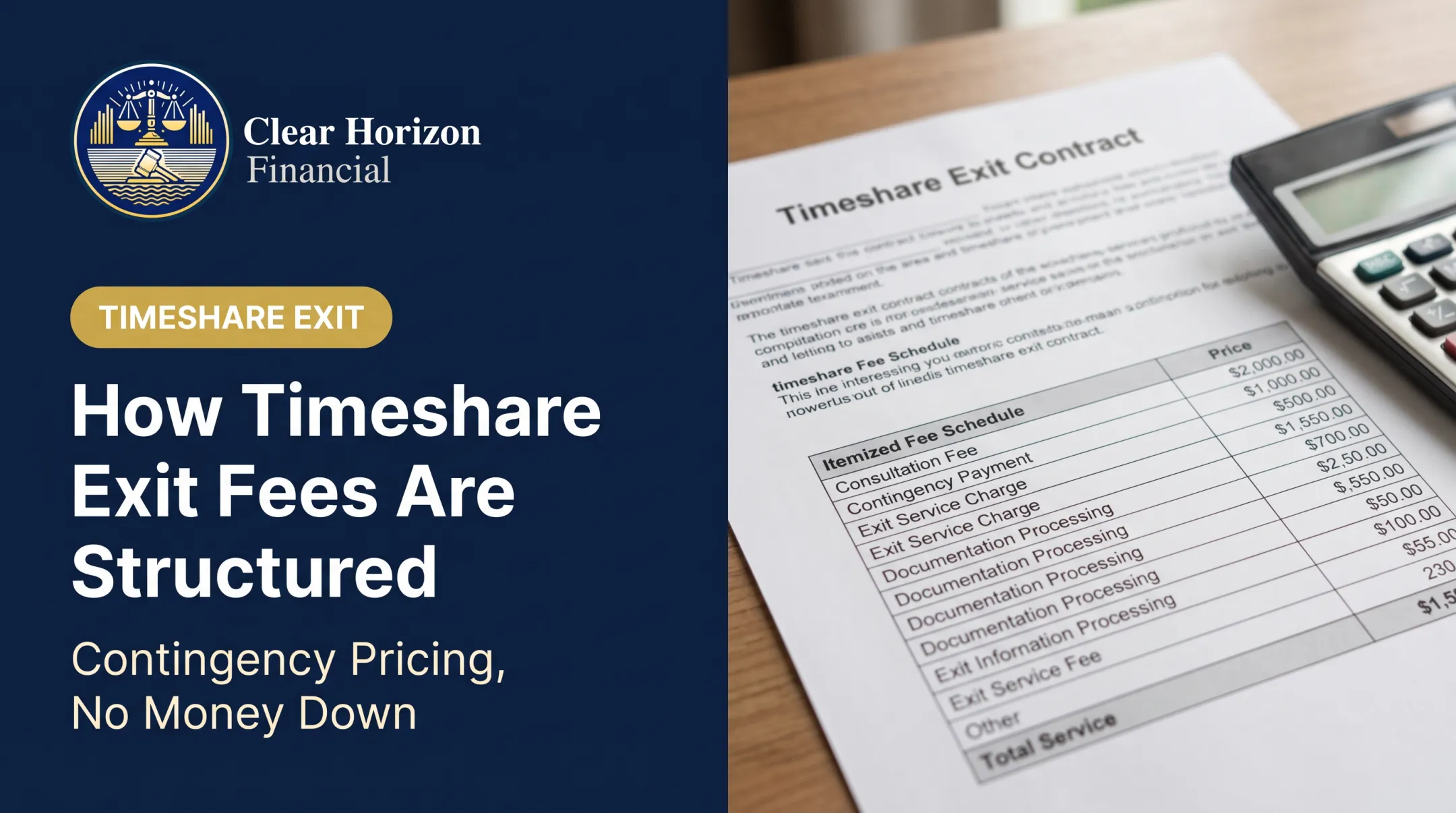 How Timeshare Exit Fees Are Structured