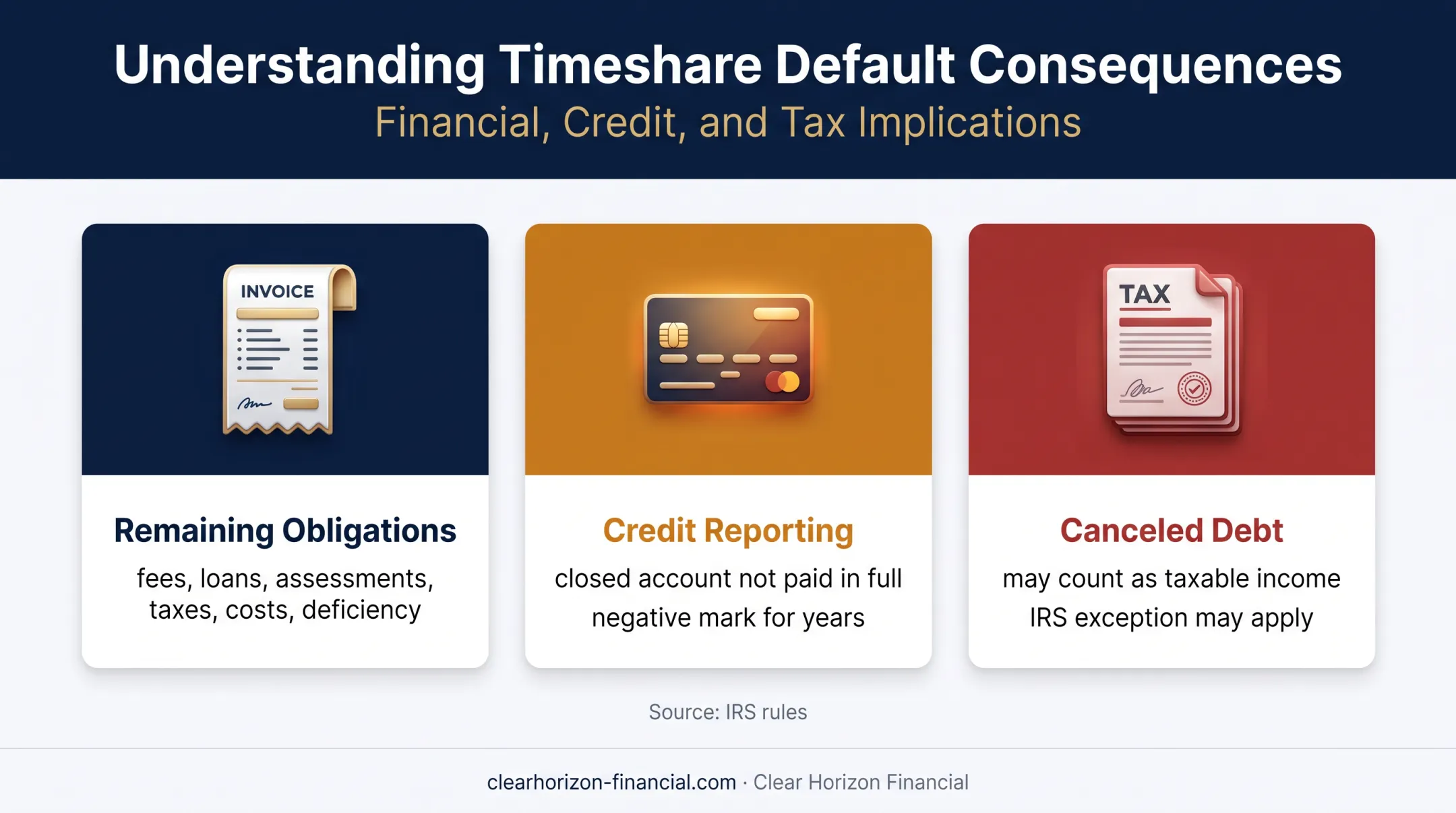 Three financial consequences of timeshare deed in lieu transfer