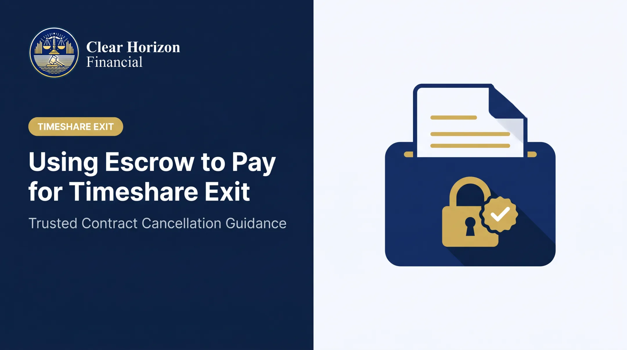Using Escrow to Pay for Timeshare Exit