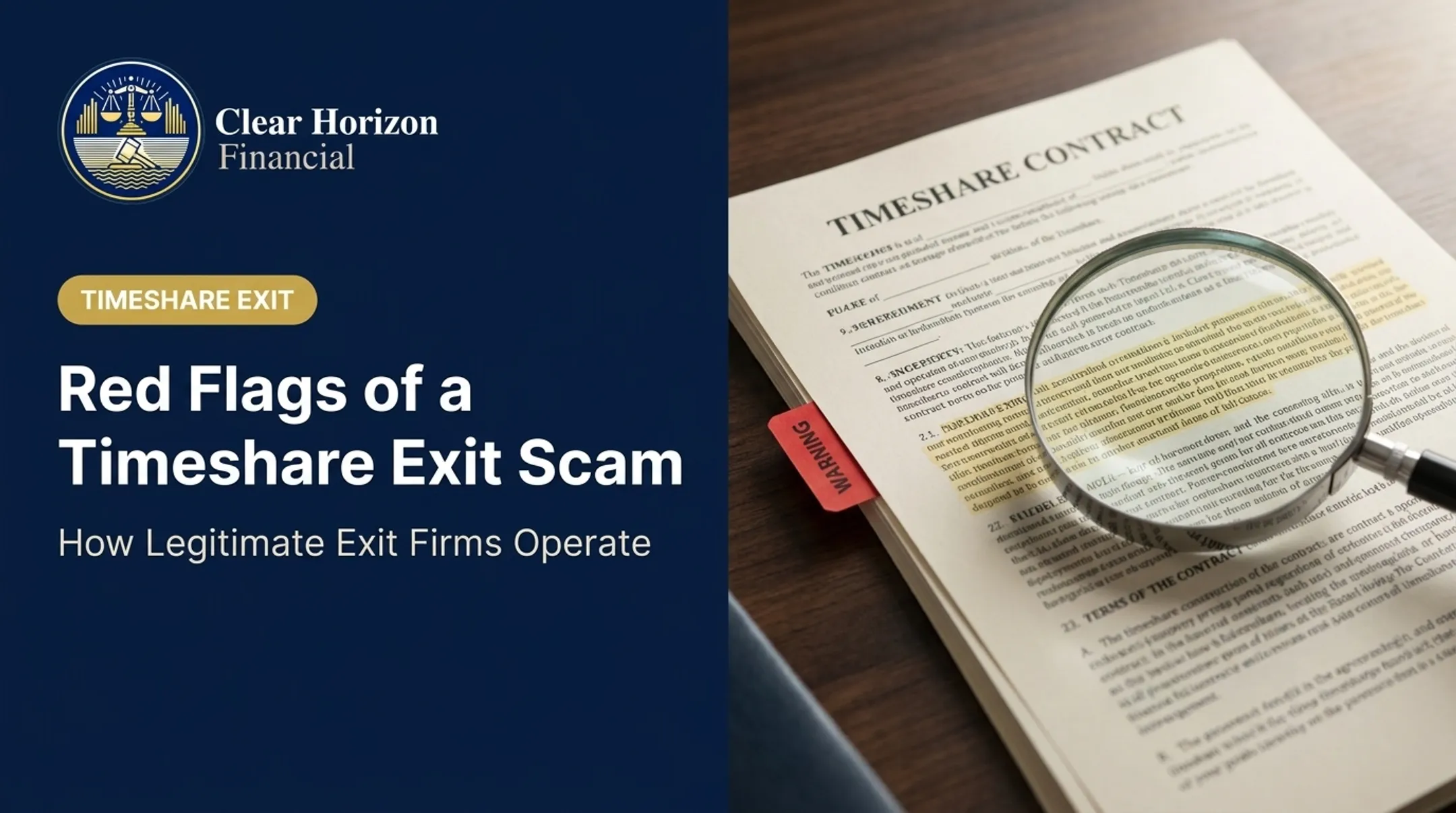Red Flags of a Timeshare Exit Scam