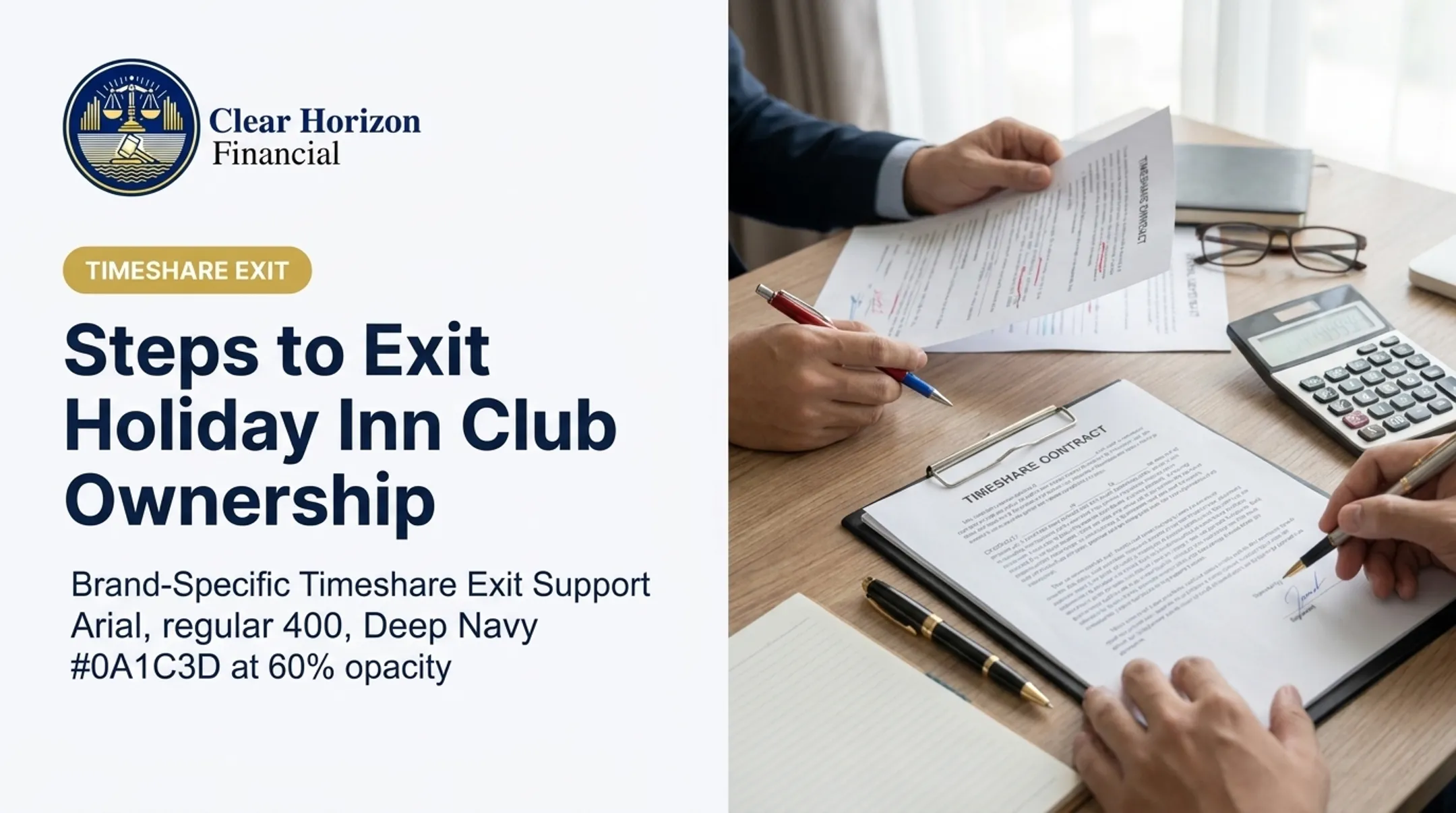 Steps to Exit Holiday Inn Club Ownership