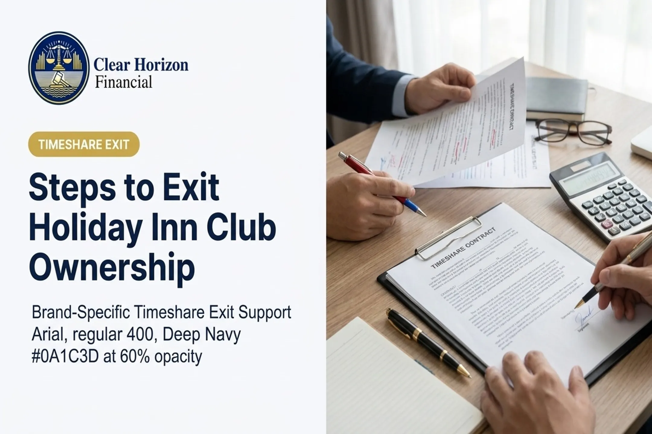 Steps to Exit Holiday Inn Club Ownership