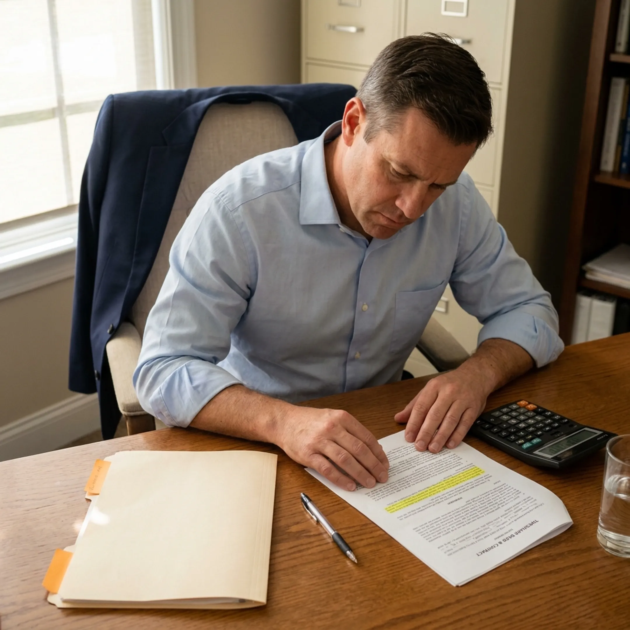 Reviewing timeshare contract documents and cancellation fee calculations
