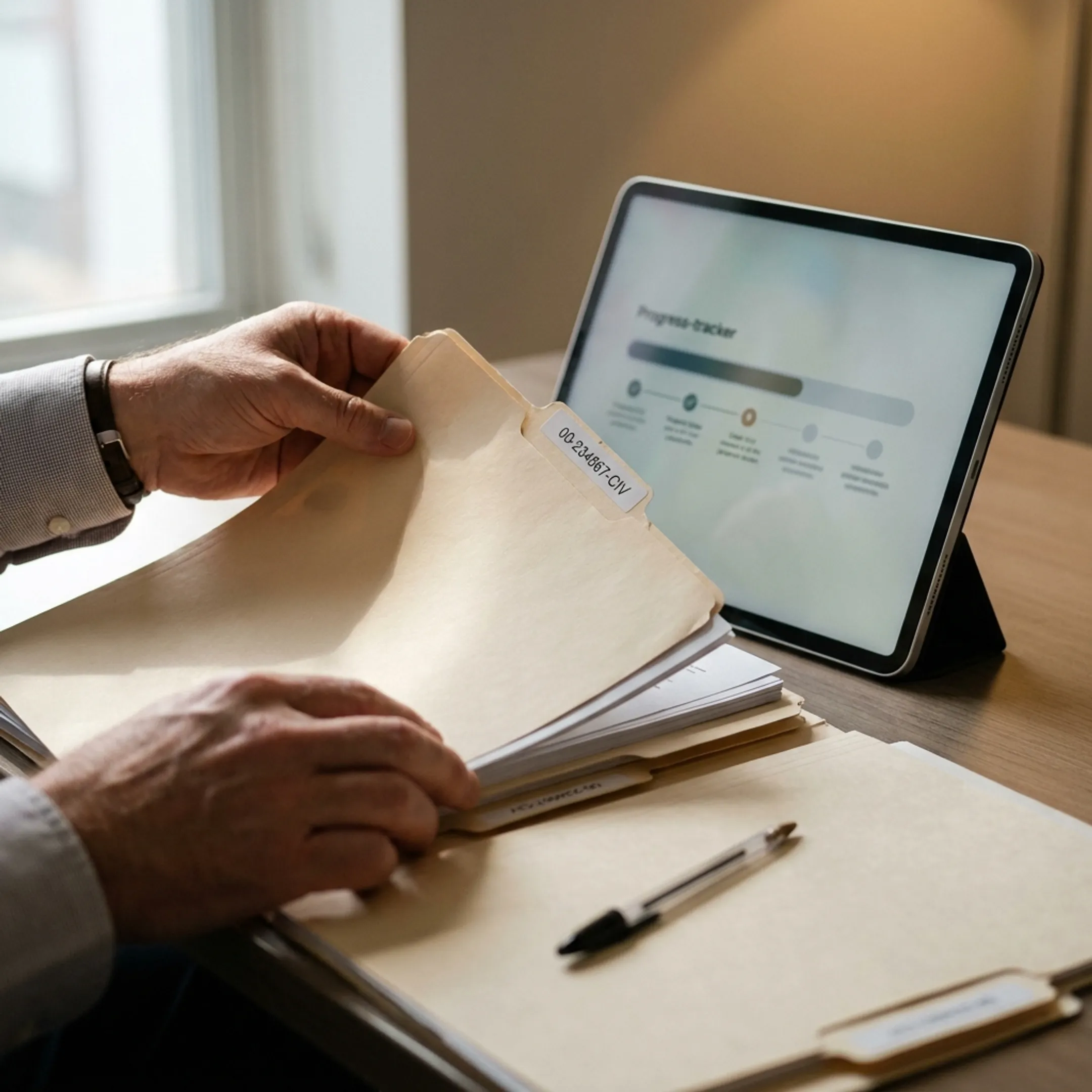Step-by-step timeshare cancellation workflow documentation and digital tracking interface