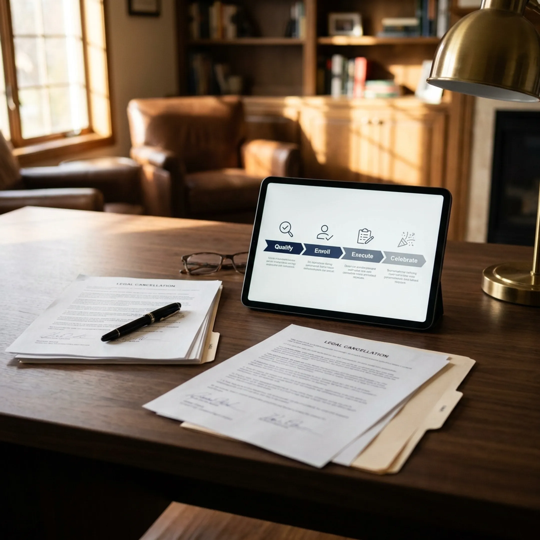 Step-by-step timeshare cancellation workflow and milestone tracking